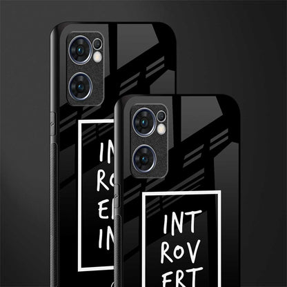 introverting glass case for oppo reno7 5g image-2
