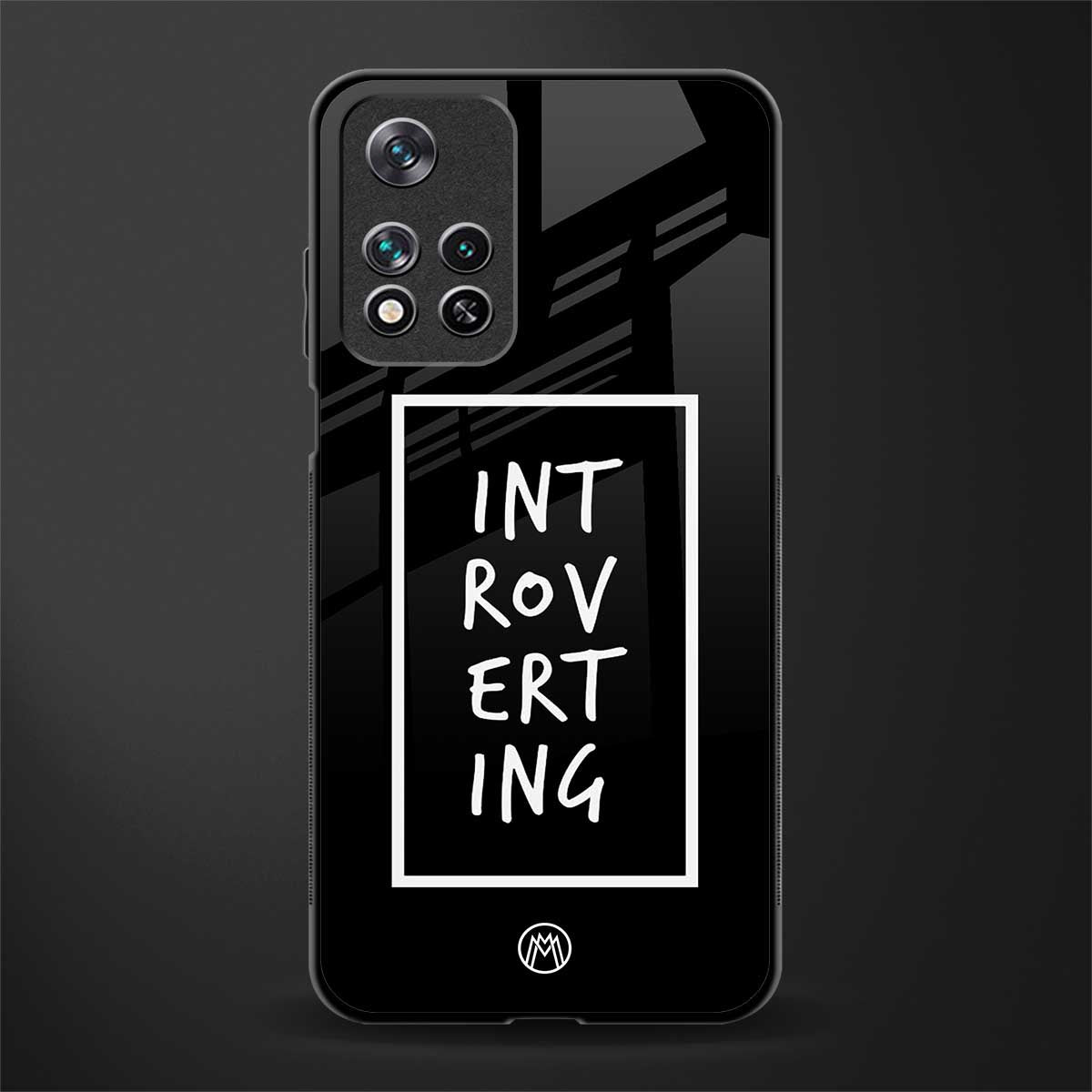 introverting glass case for xiaomi 11i 5g image