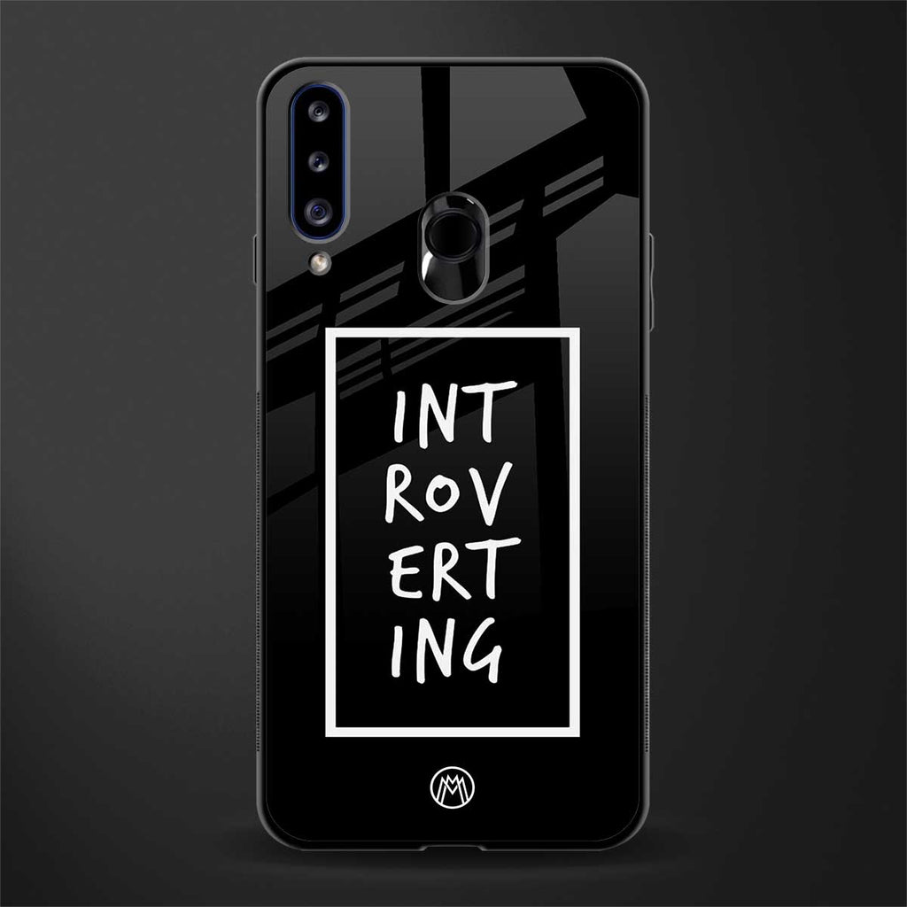 introverting glass case for samsung galaxy a20s image