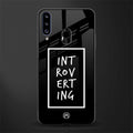 introverting glass case for samsung galaxy a20s image