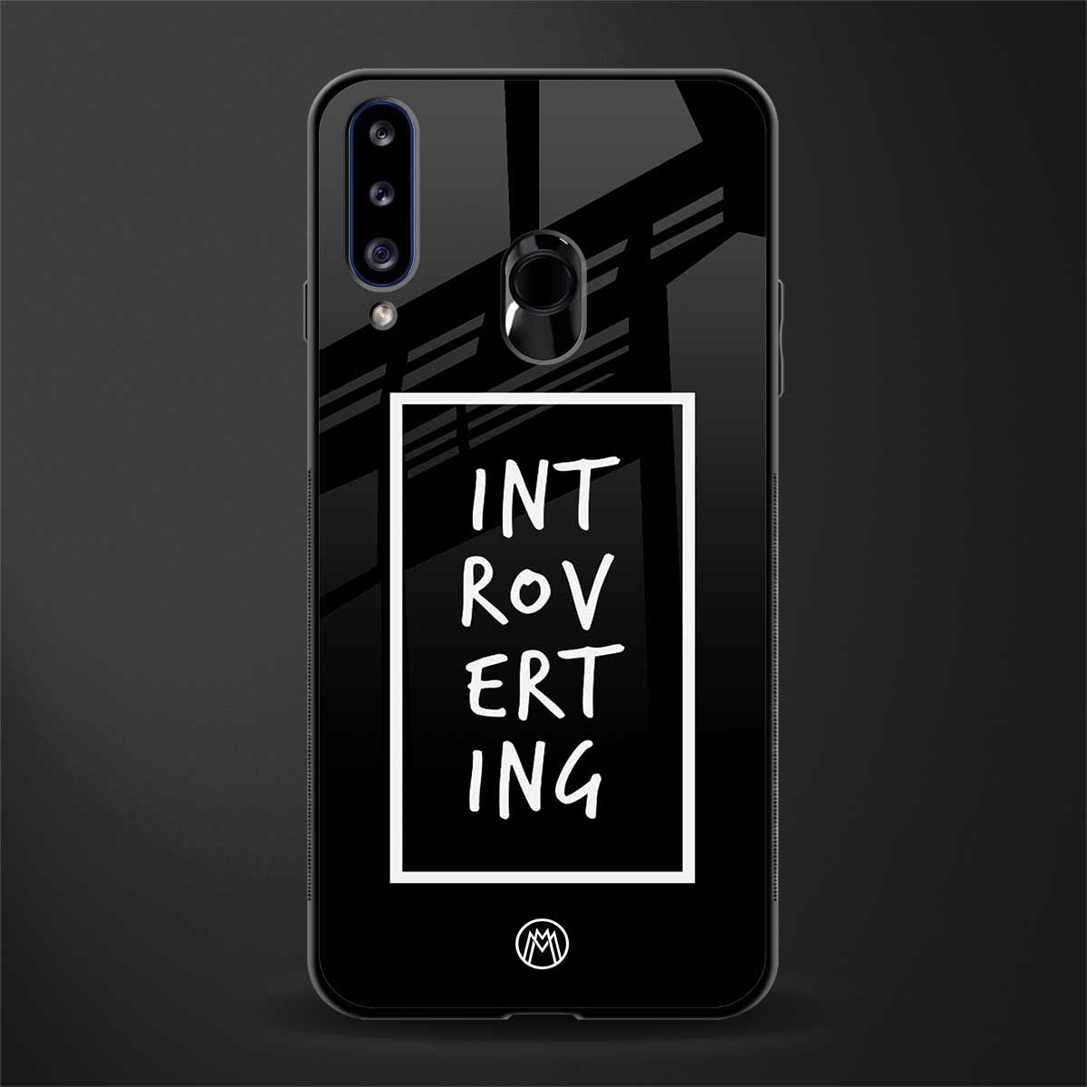 introverting glass case for samsung galaxy a20s image