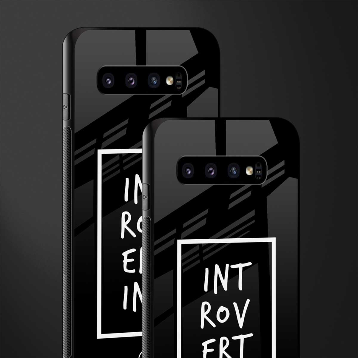 introverting glass case for samsung galaxy s10 plus image-2