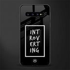 introverting glass case for samsung galaxy s10 image