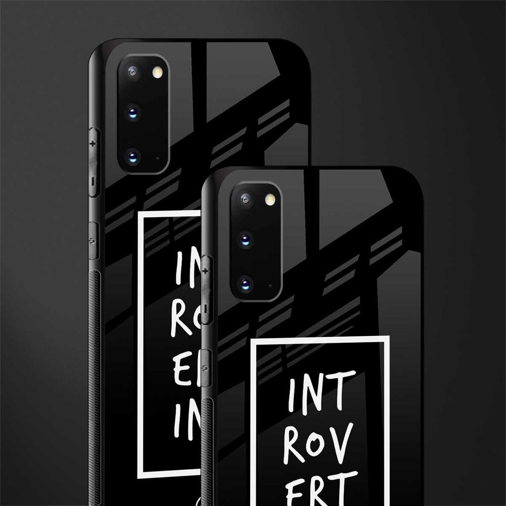 introverting glass case for samsung galaxy s20 image-2