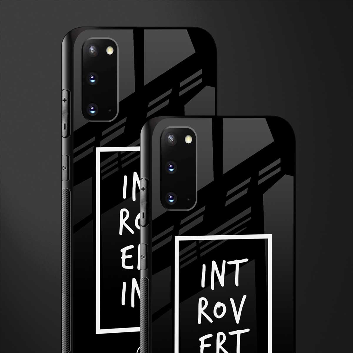 introverting glass case for samsung galaxy s20 image-2