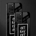 introverting glass case for samsung galaxy s20 ultra image-2