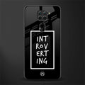 introverting glass case for redmi note 9 image