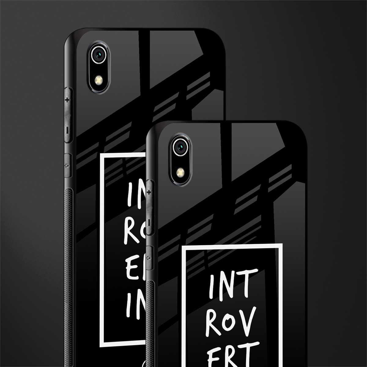 introverting glass case for redmi 7a image-2