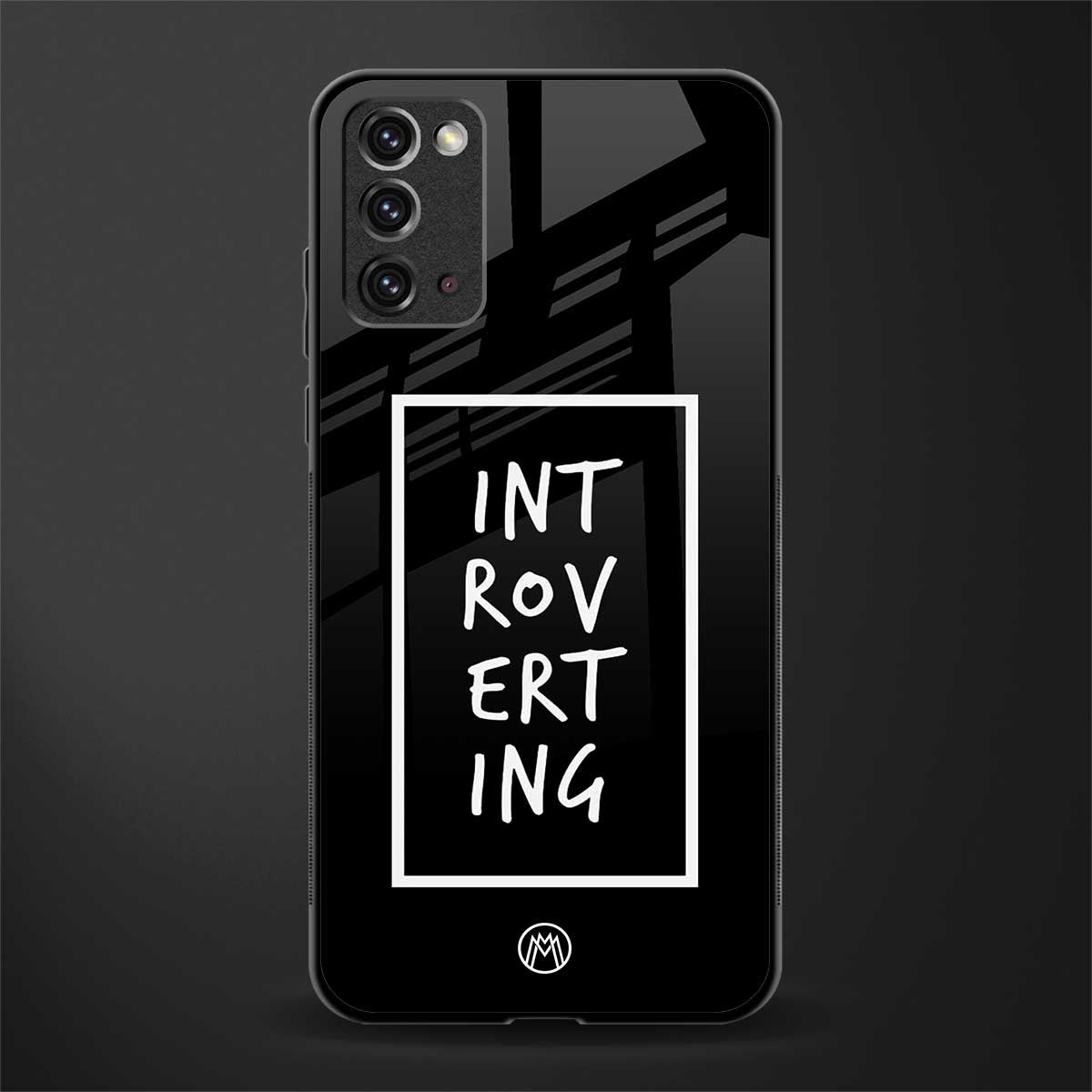 introverting glass case for samsung note 20 image