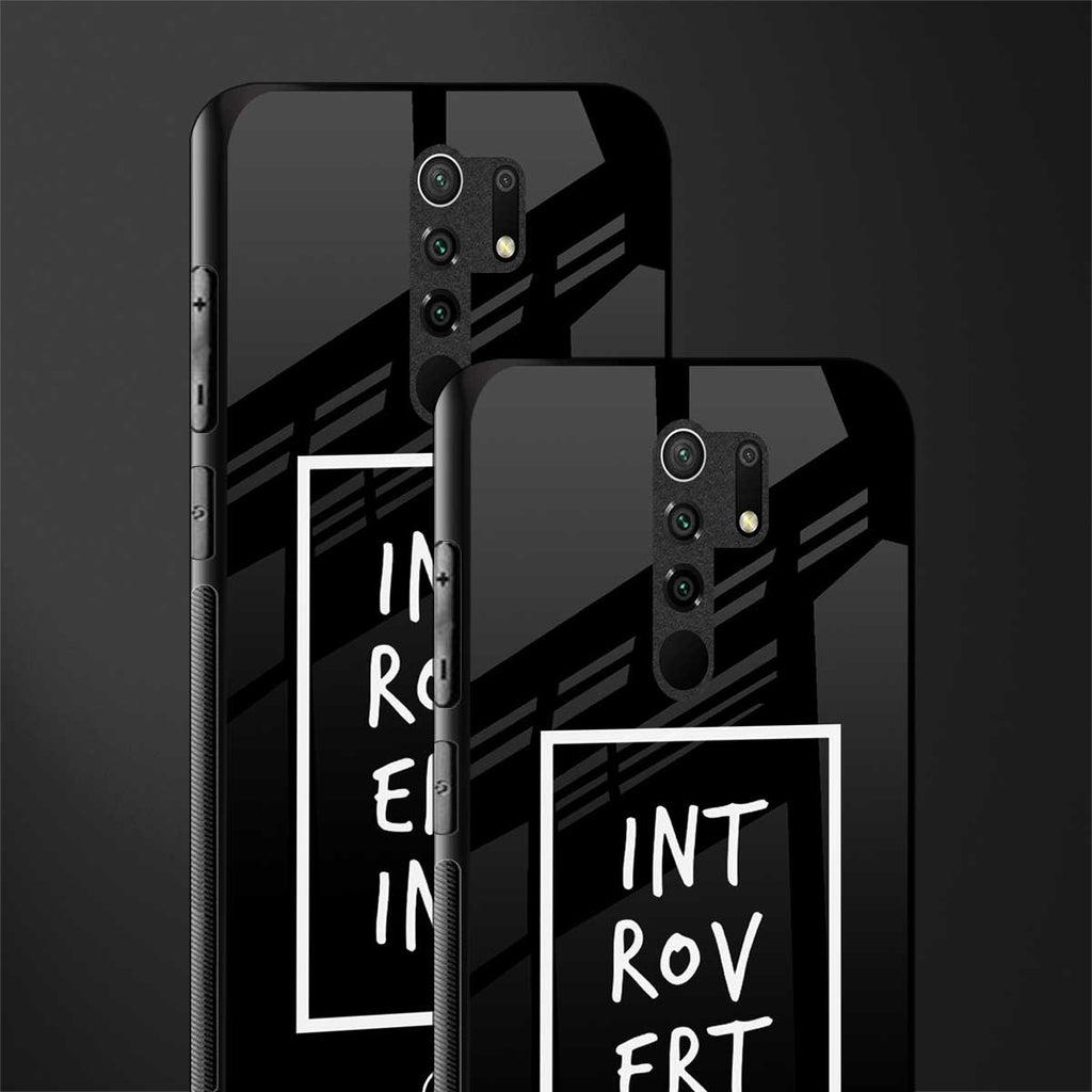 introverting glass case for redmi 9 prime image-2