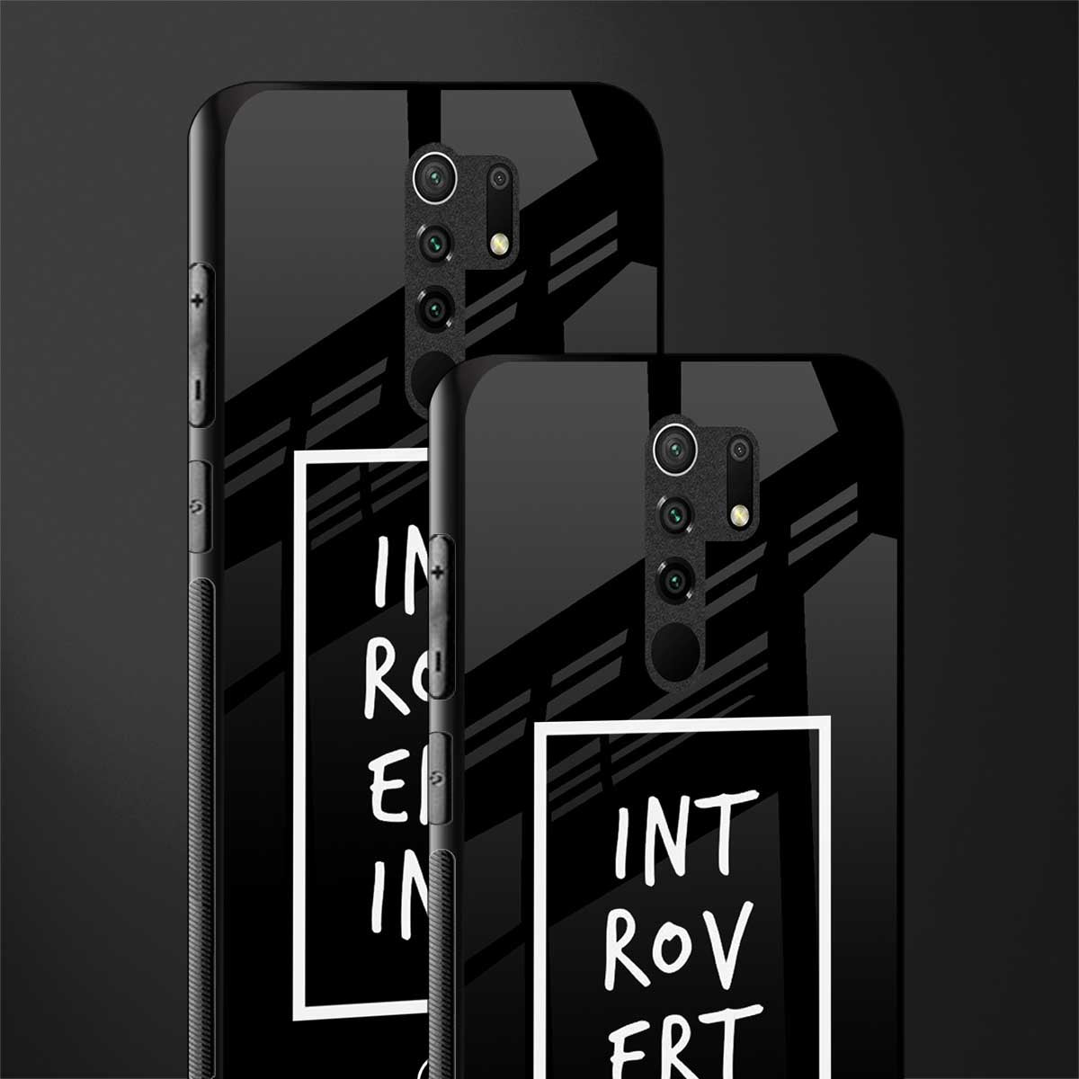 introverting glass case for redmi 9 prime image-2