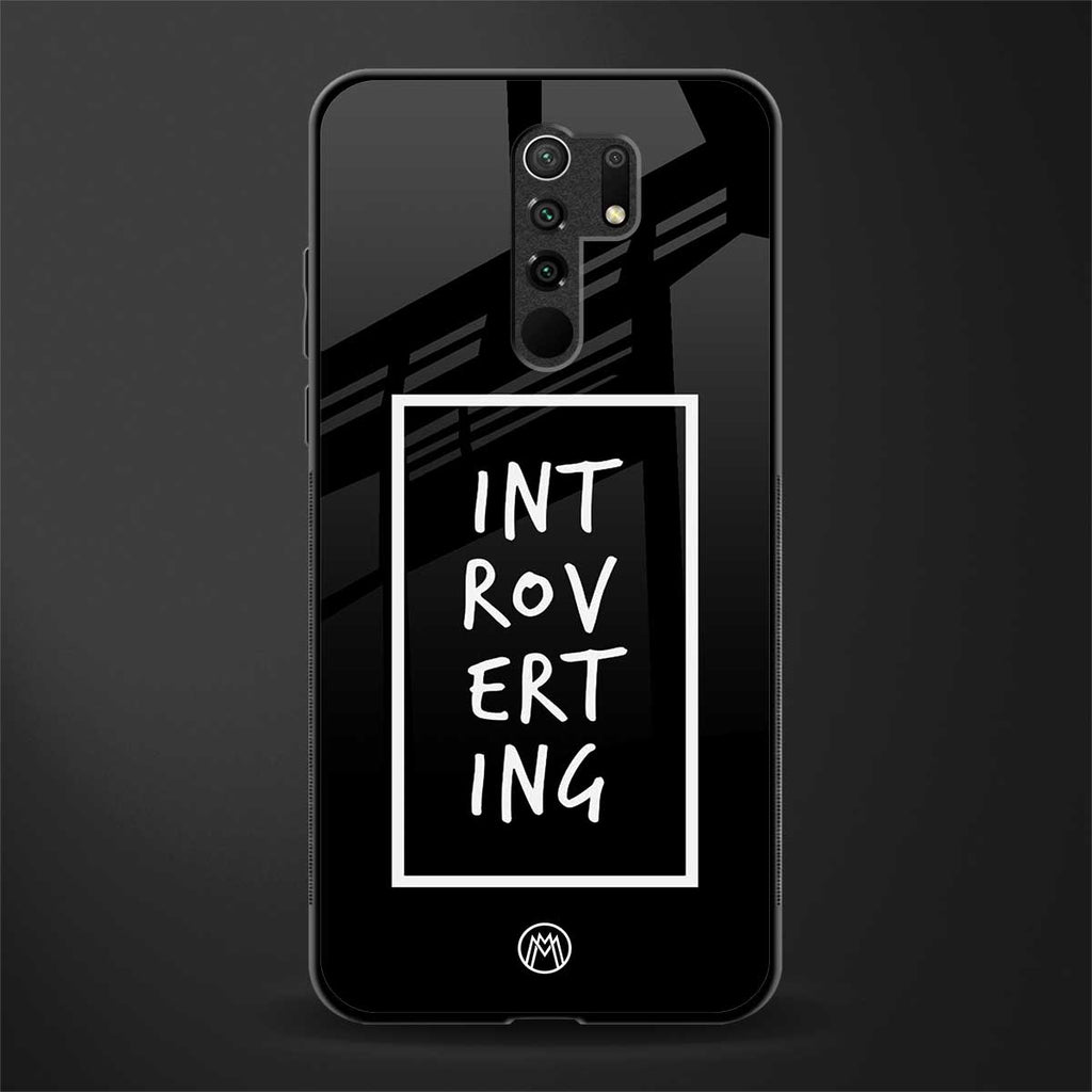 introverting glass case for redmi 9 prime image