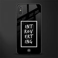 introverting glass case for redmi 9i image