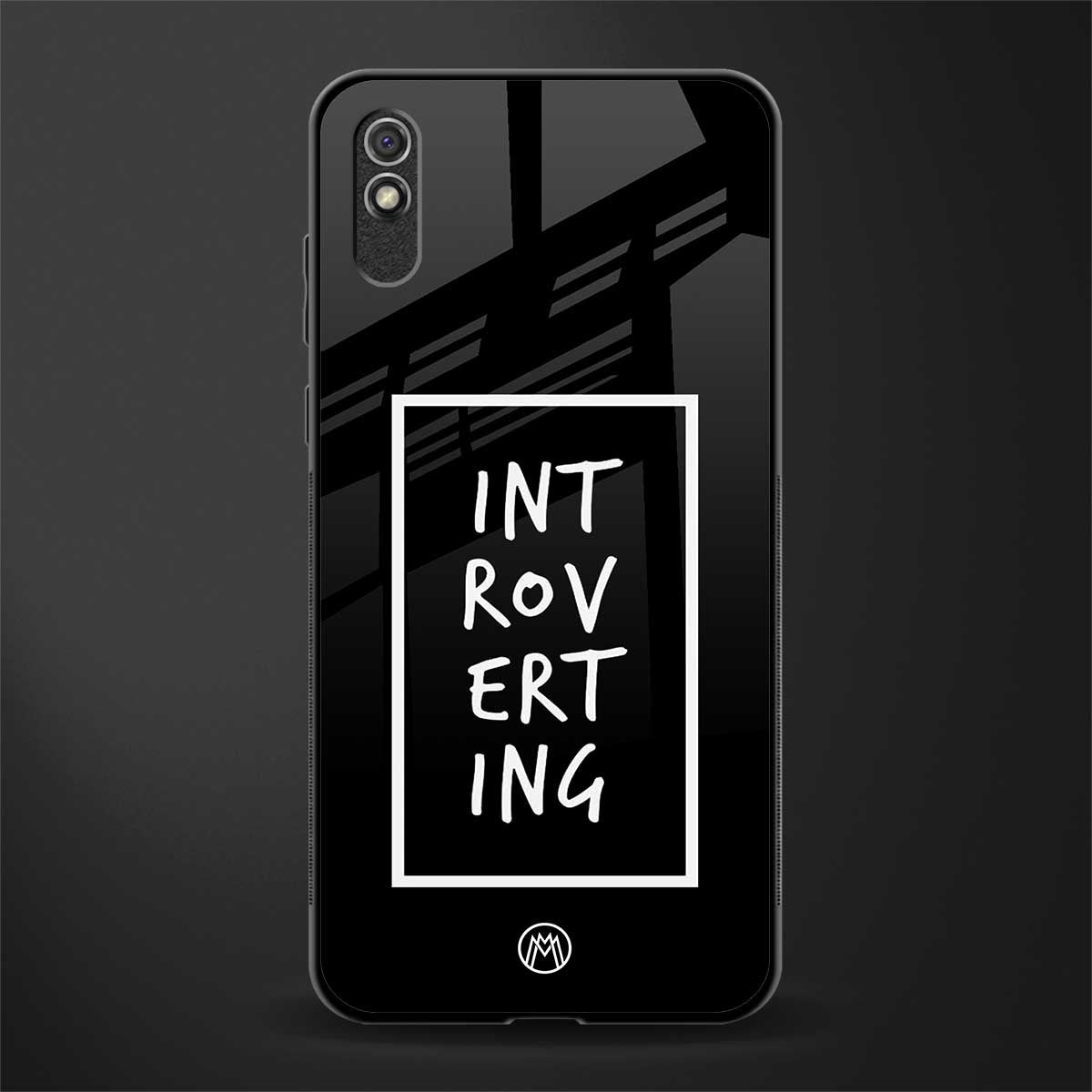 introverting glass case for redmi 9i image