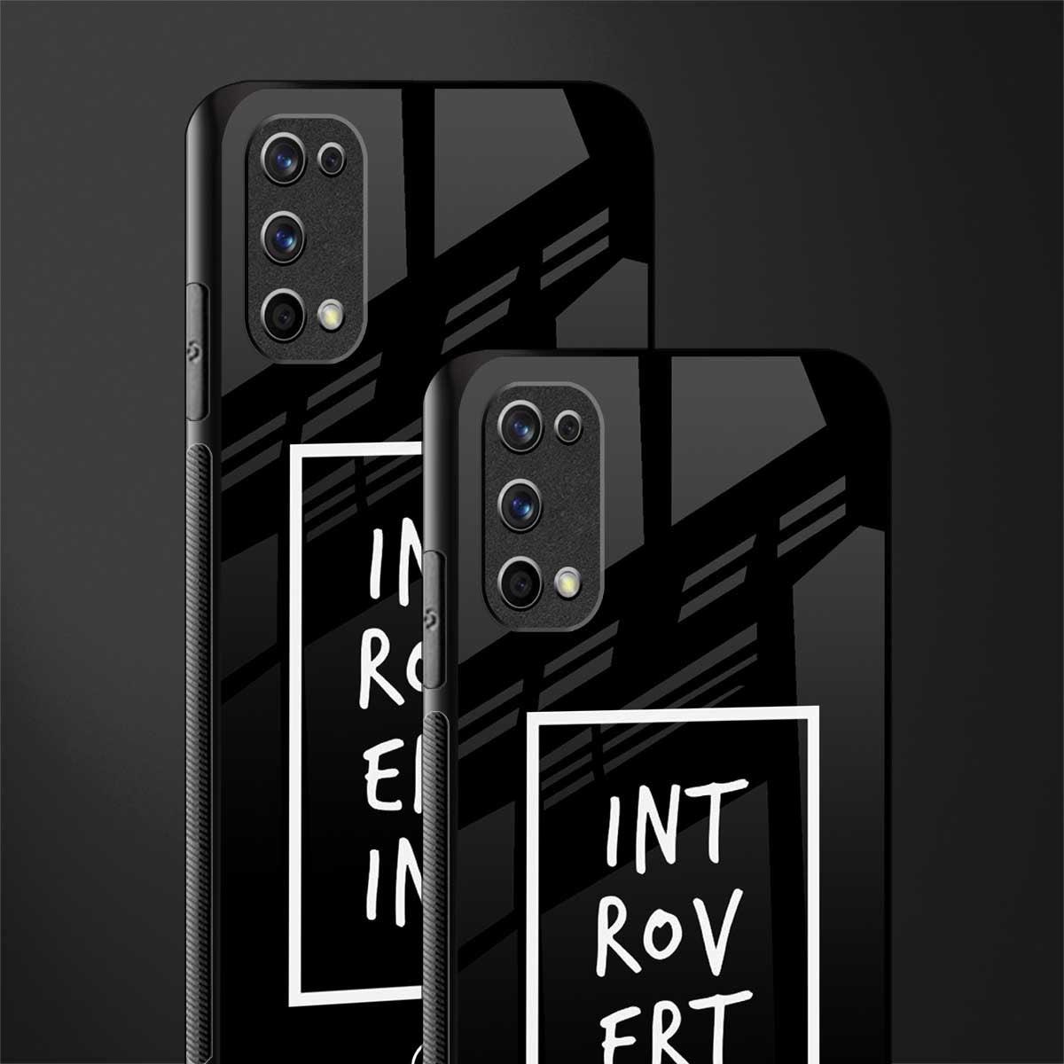 introverting glass case for realme 7 pro image-2