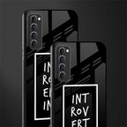 introverting glass case for oppo reno 4 pro image-2