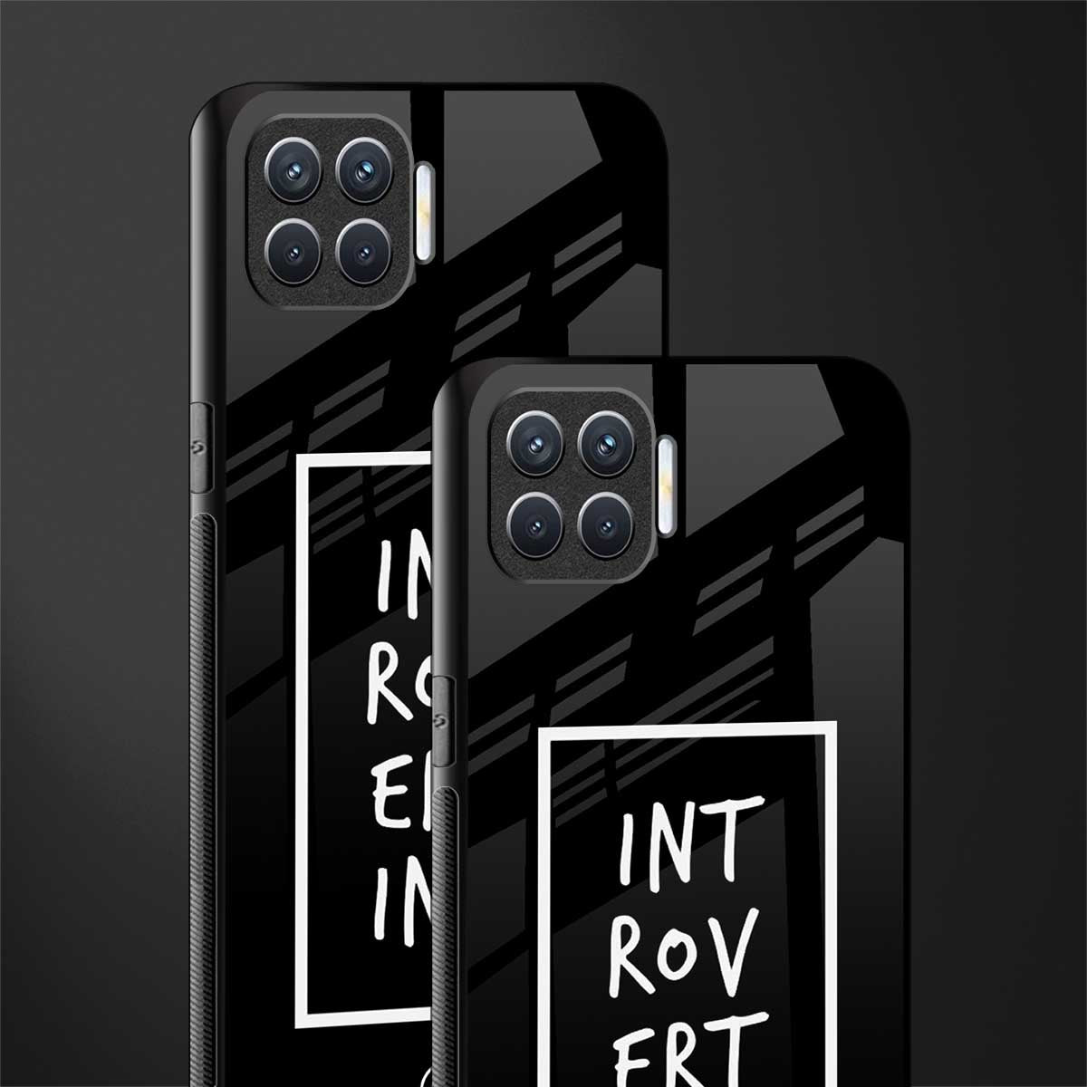 introverting glass case for oppo f17 image-2