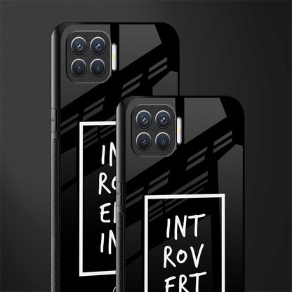 introverting glass case for oppo f17 image-2