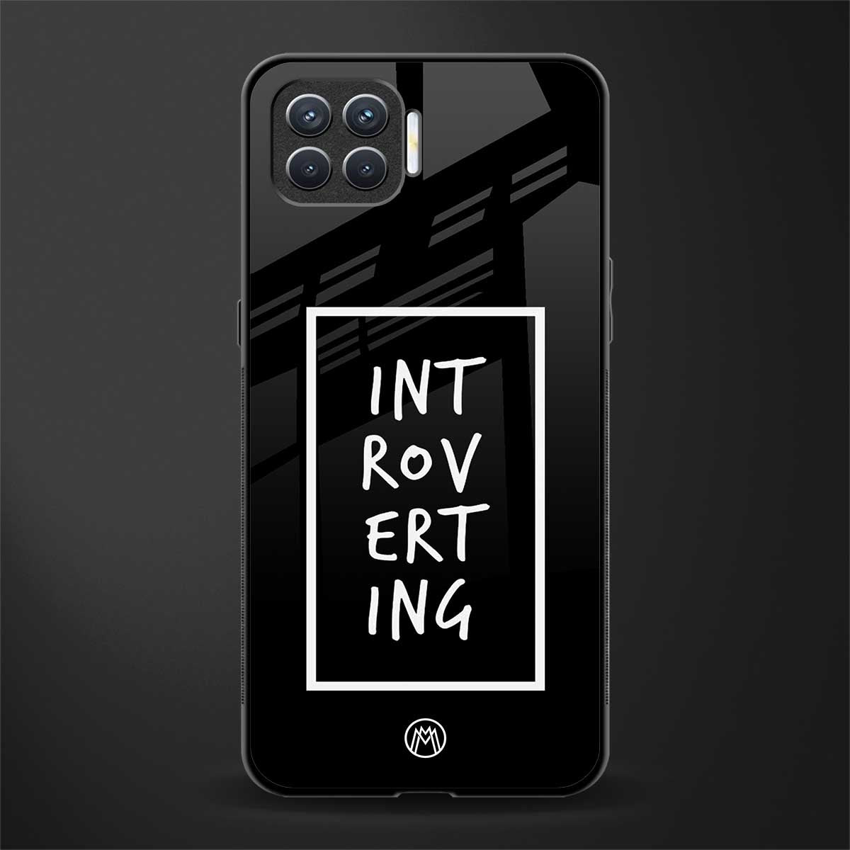 introverting glass case for oppo f17 image