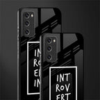 introverting glass case for samsung galaxy s20 fe image-2