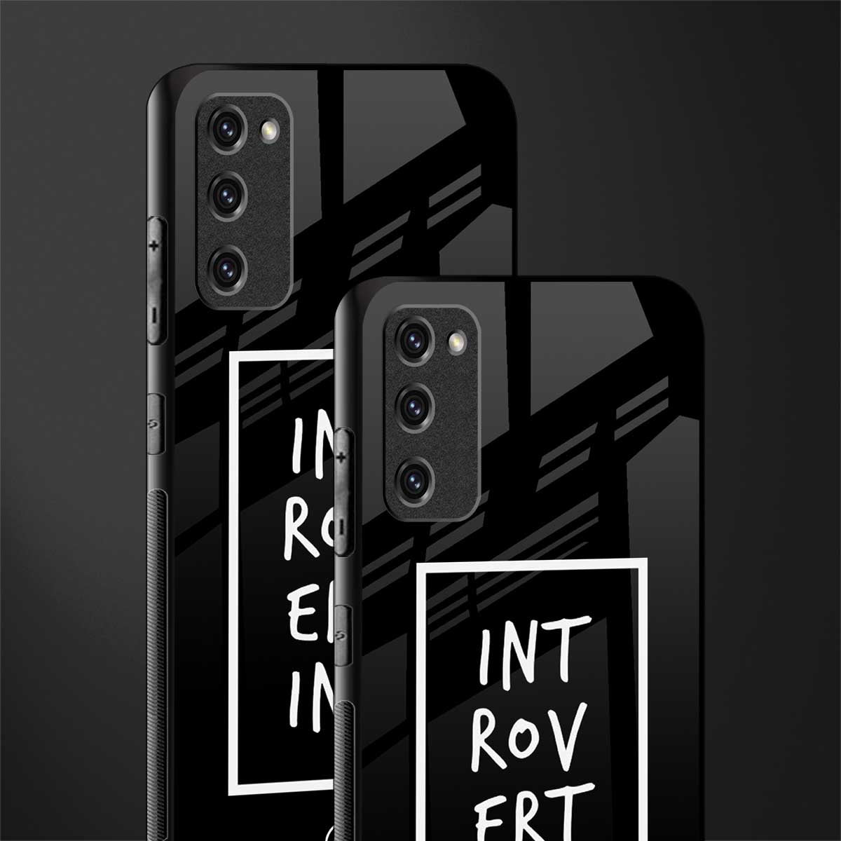 introverting glass case for samsung galaxy s20 fe image-2