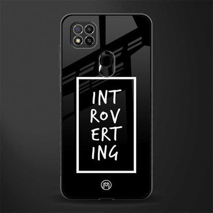 introverting glass case for redmi 9 image