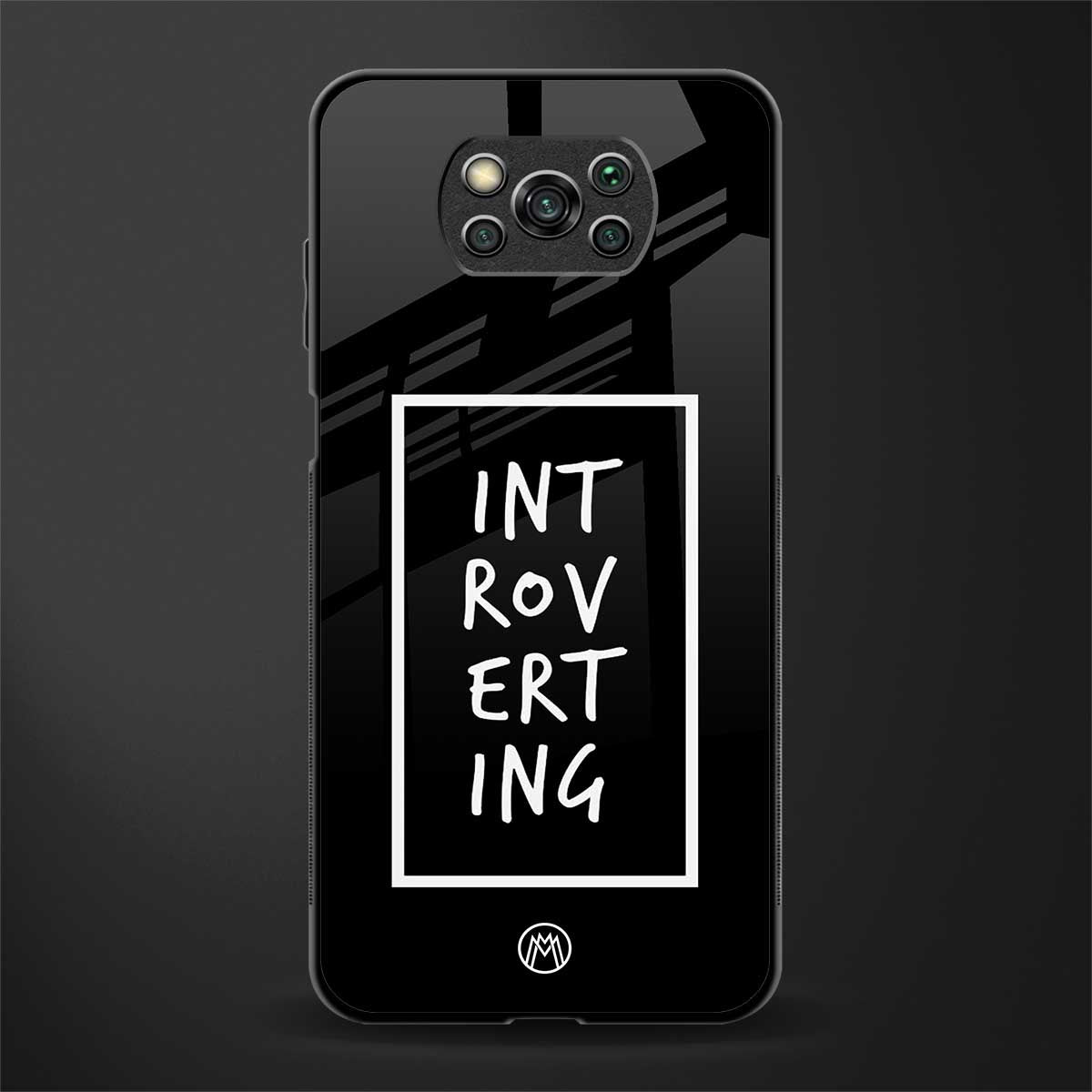introverting glass case for poco x3 image