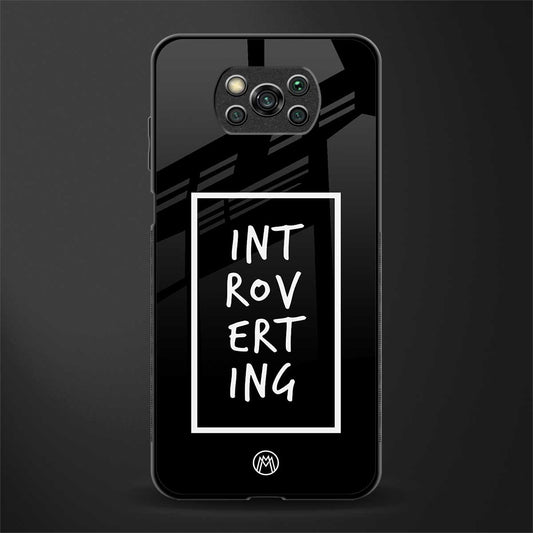 introverting glass case for poco x3 pro image