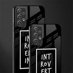 introverting glass case for samsung galaxy a52 image-2