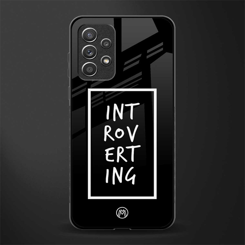 introverting glass case for samsung galaxy a52 image