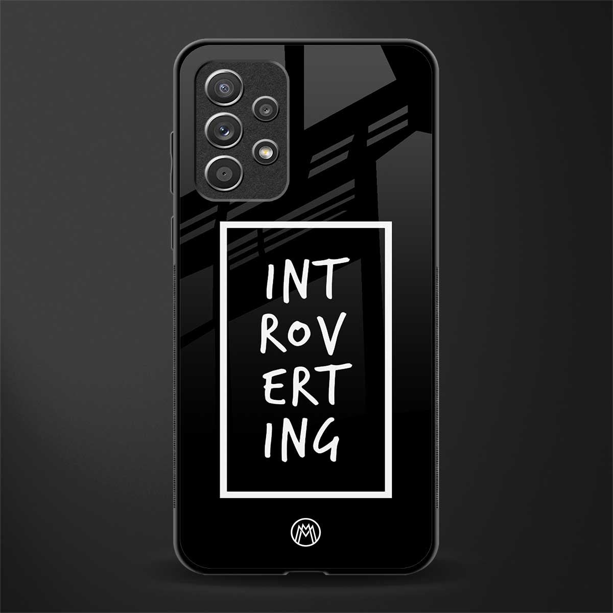 introverting glass case for samsung galaxy a52 image