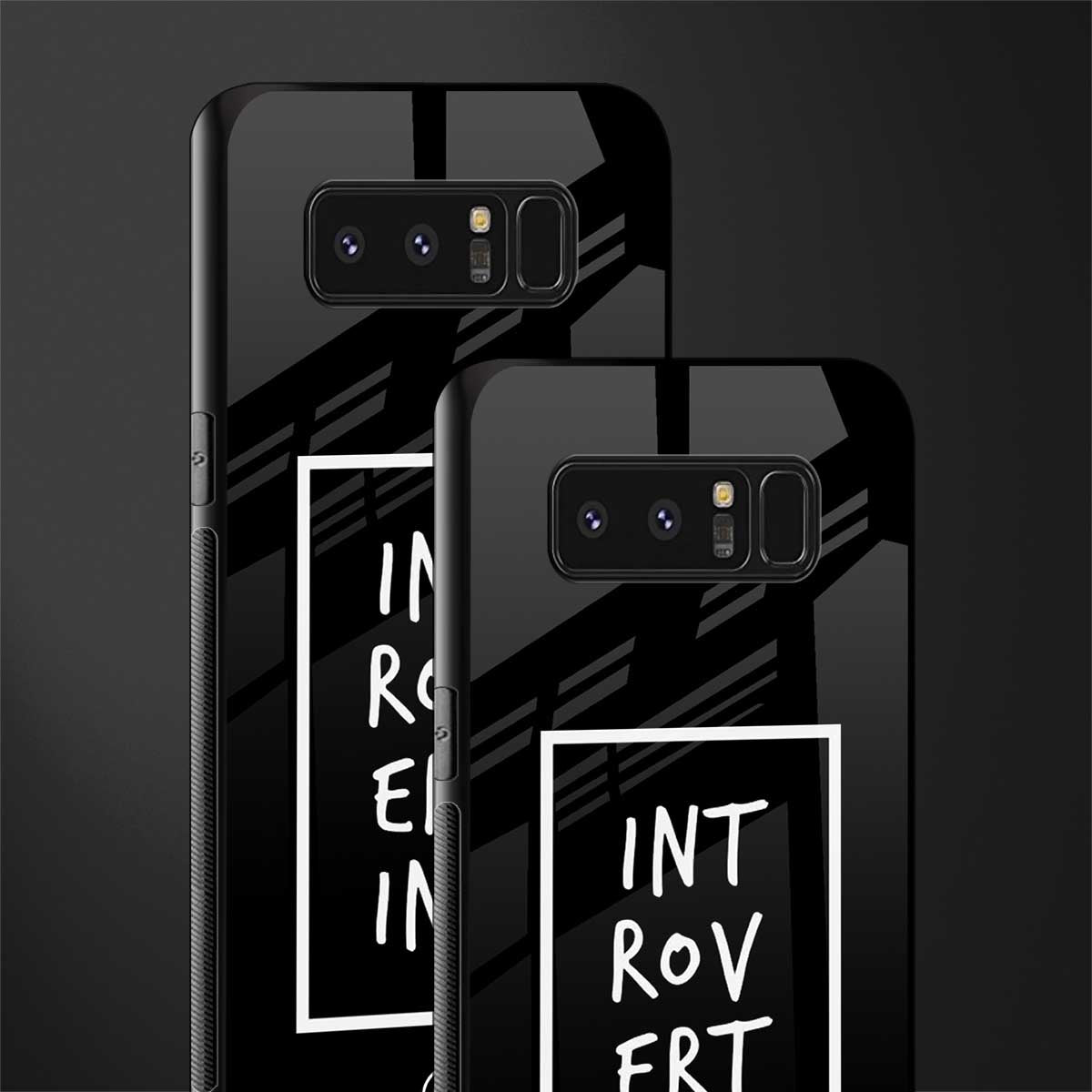 introverting glass case for samsung galaxy note 8 image-2
