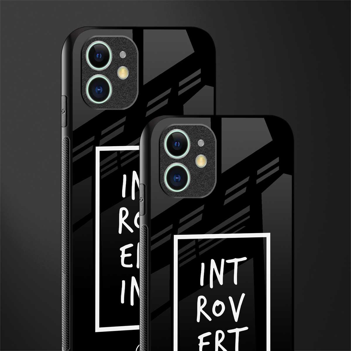 introverting glass case for iphone 11 image-2