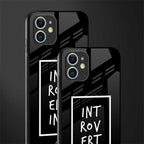introverting glass case for iphone 12 mini image-2