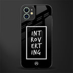 introverting glass case for iphone 11 image
