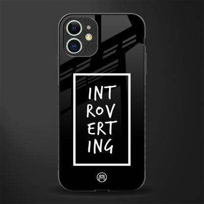 introverting glass case for iphone 11 image