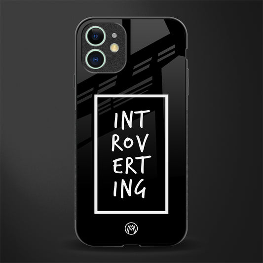 introverting glass case for iphone 11 image