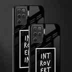 introverting glass case for oppo f19 pro image-2