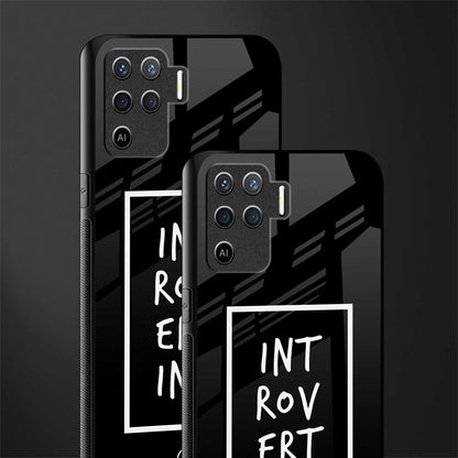 introverting glass case for oppo f19 pro image-2