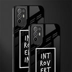 introverting glass case for oppo f19 pro plus image-2