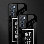 introverting glass case for oppo reno6 5g image-2