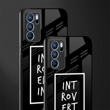 introverting glass case for oppo reno6 5g image-2