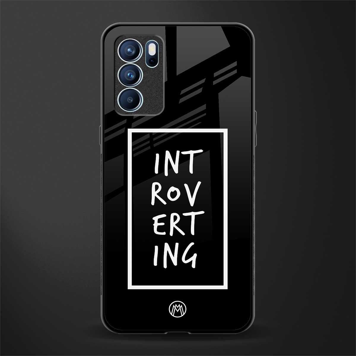 introverting glass case for oppo reno6 5g image