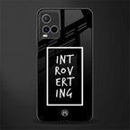 introverting glass case for vivo y21s image