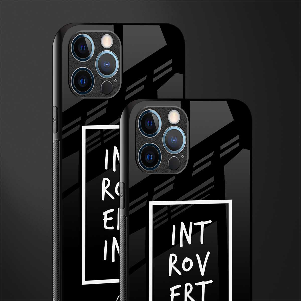 introverting glass case for iphone 12 pro max image-2