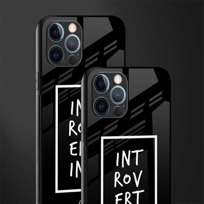 introverting glass case for iphone 12 pro max image-2