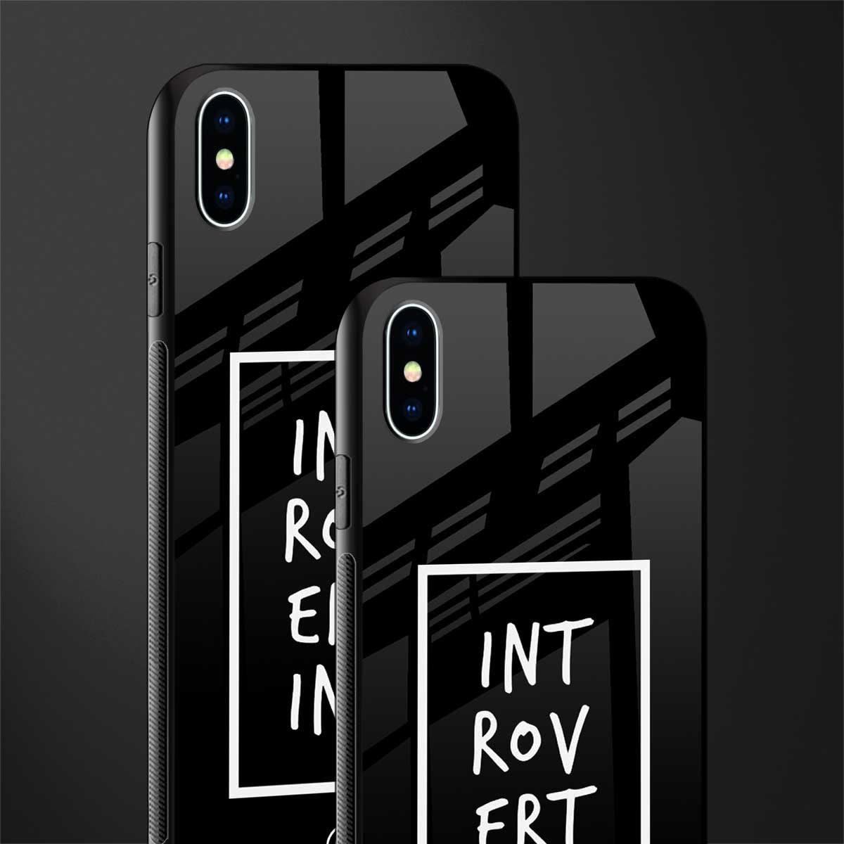 introverting glass case for iphone xs max image-2