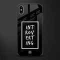 introverting glass case for iphone xs max image