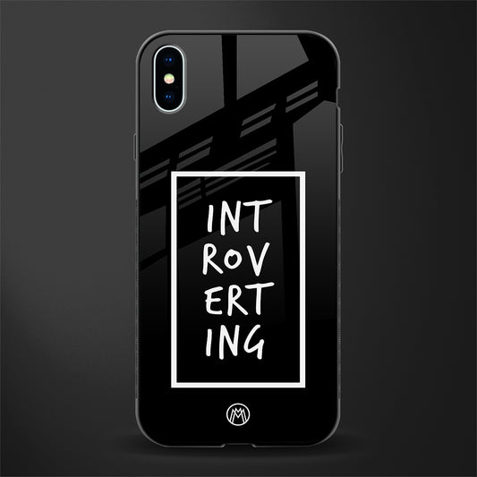 introverting glass case for iphone xs max image