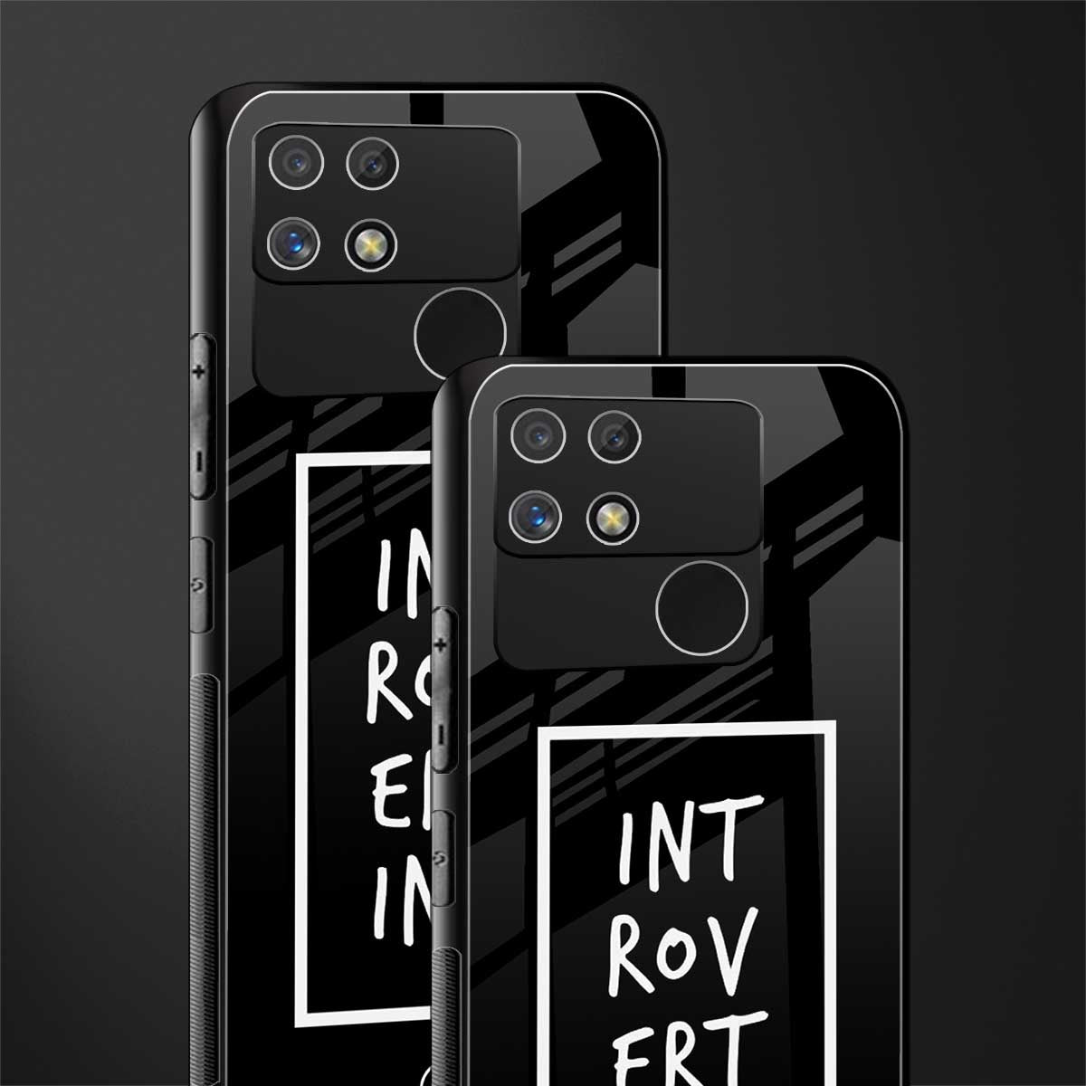 introverting back phone cover | glass case for realme narzo 50a